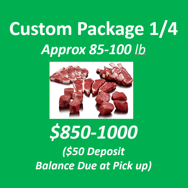 #9 Custom Package; Reserve a quarter just the way you want it